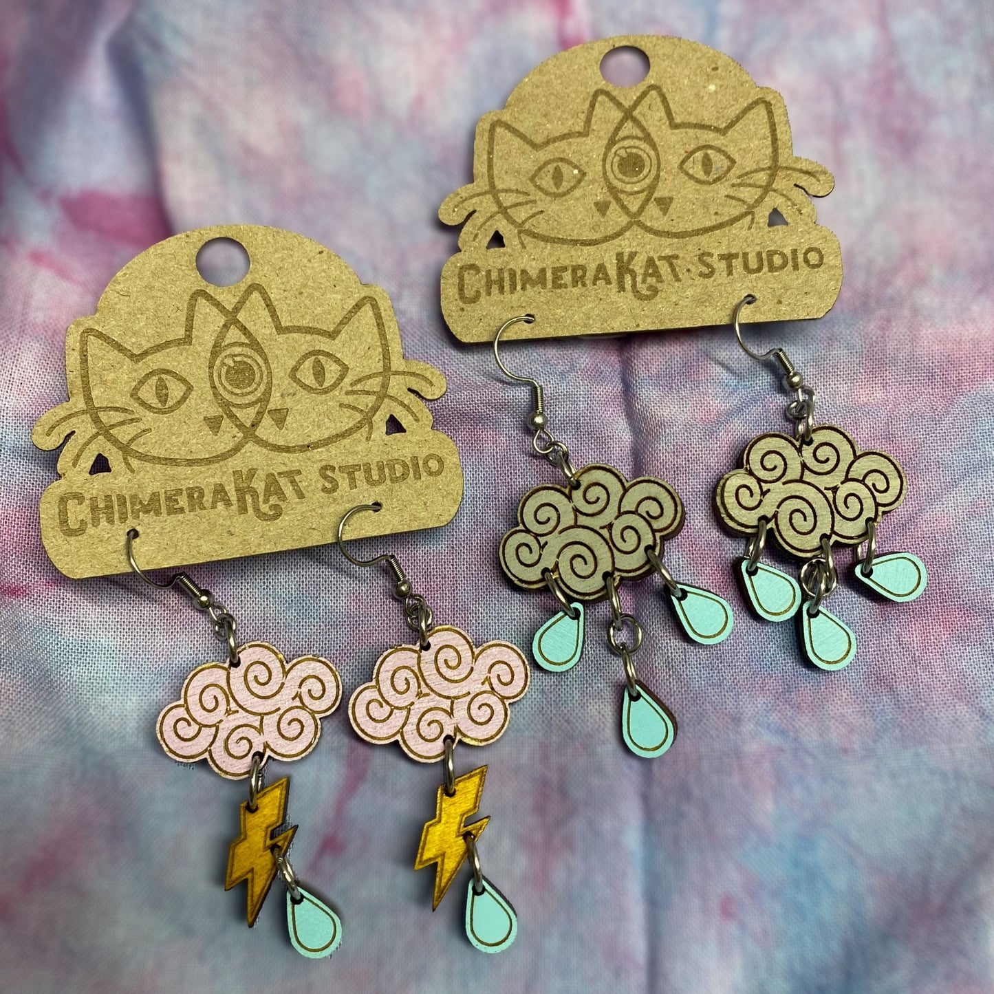 April Showers and Thunderstorm Earrings