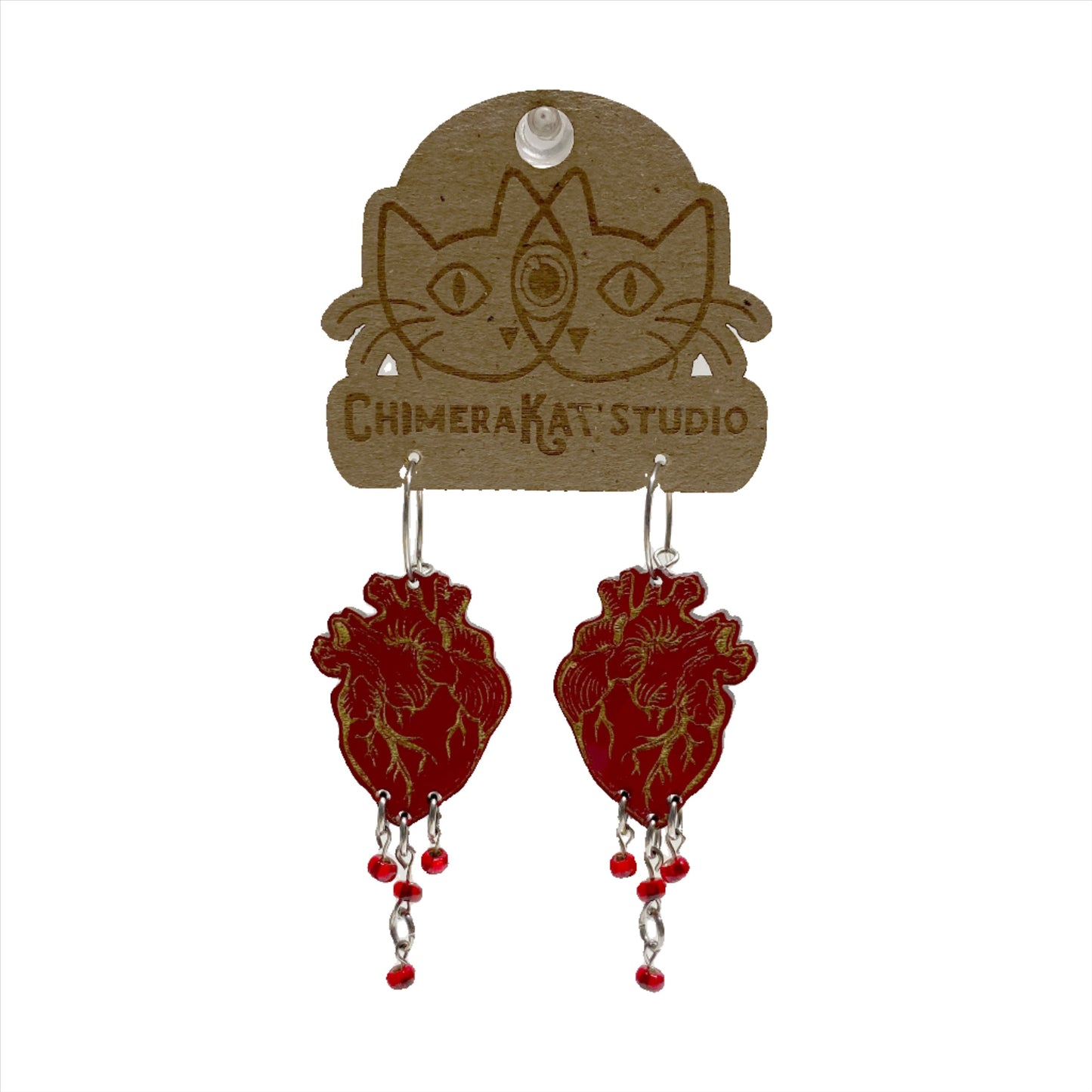 Anatomical Heart Earrings