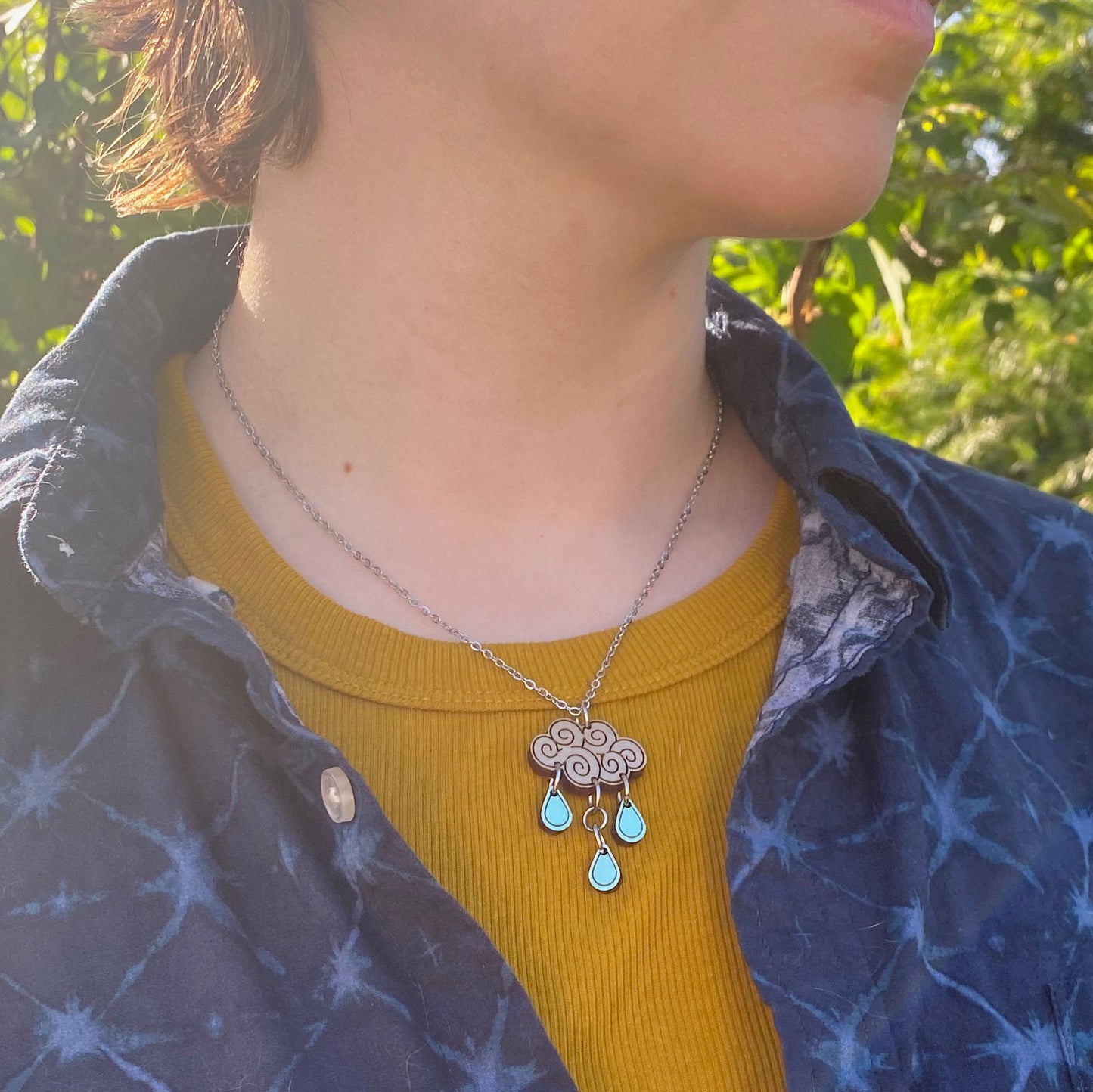 April Showers and Thunderstorm Necklaces