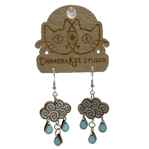 April Showers and Thunderstorm Earrings