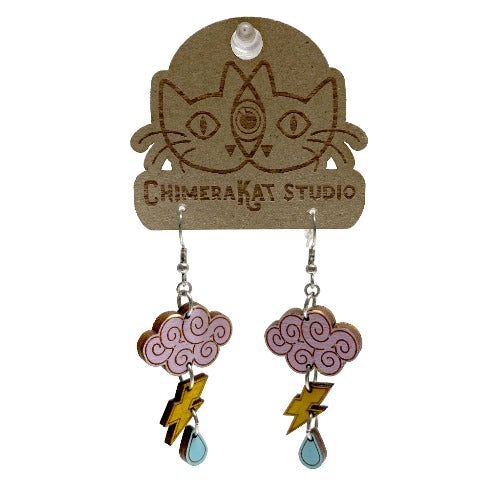 April Showers and Thunderstorm Earrings