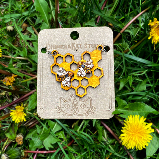 Bee Mine Honeycomb Necklace