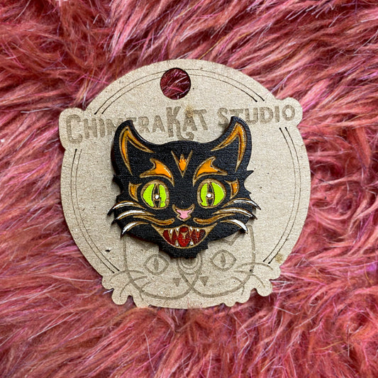 Don't be a Scaredy Cat Pin