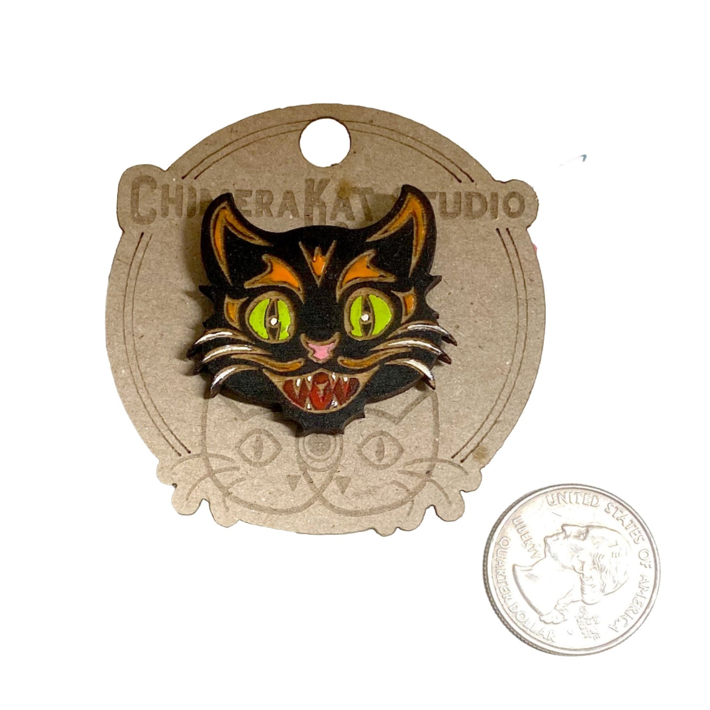 Don't be a Scaredy Cat Pin