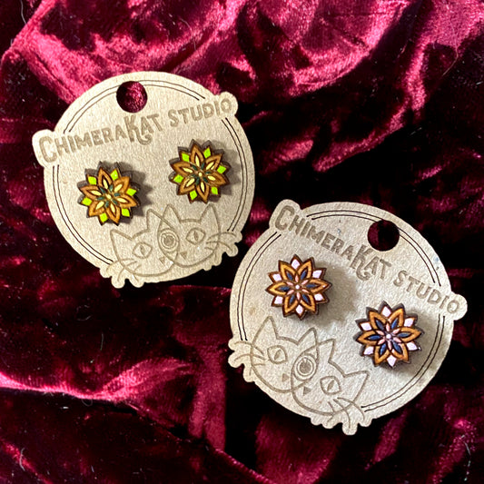 Floral Mandala Studs