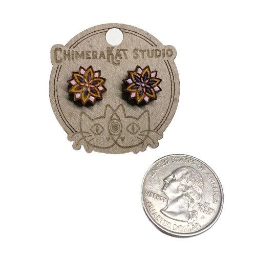 Floral Mandala Studs