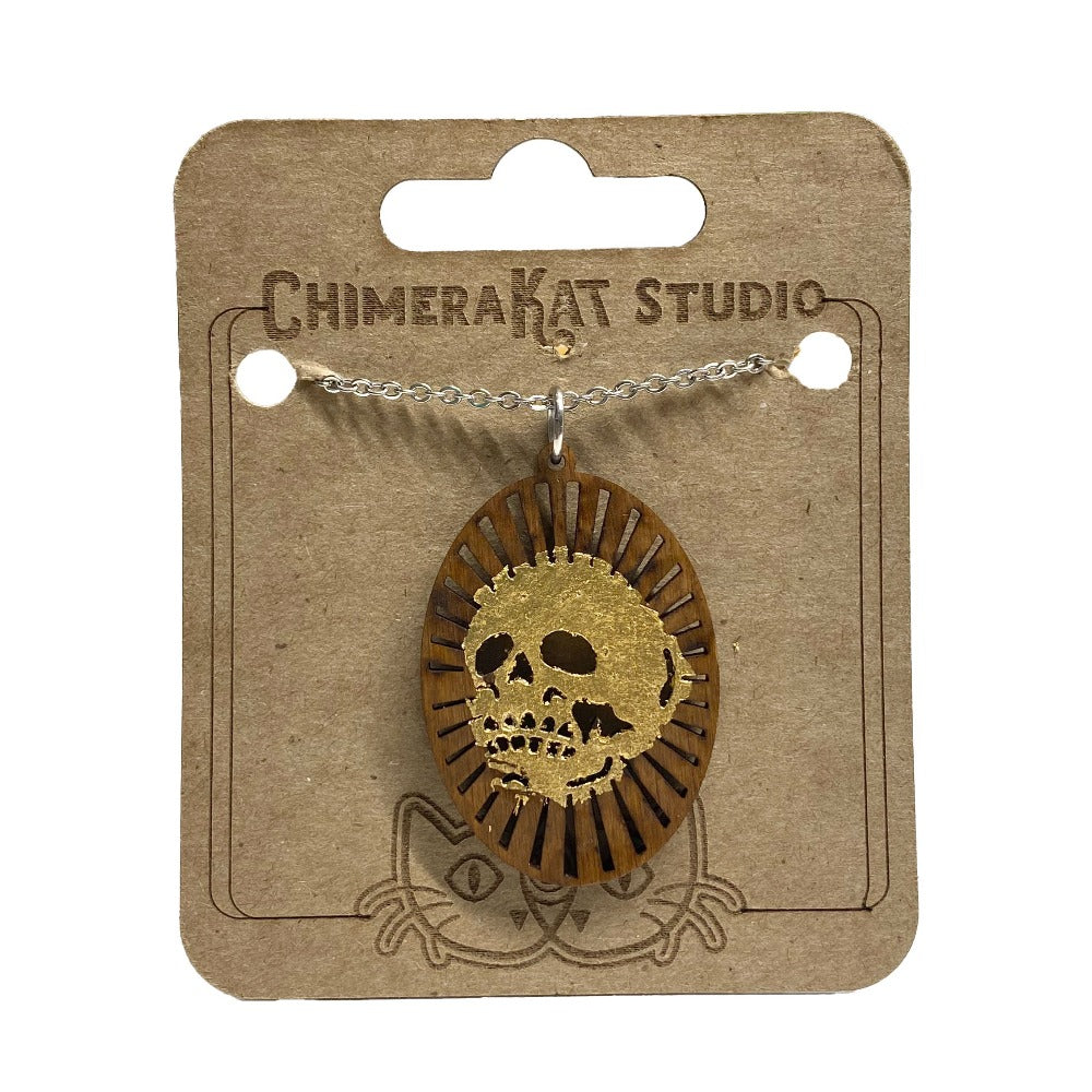 Golden Skull Necklace