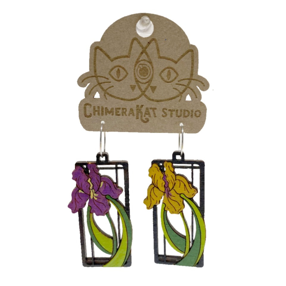 Iris Box Earrings