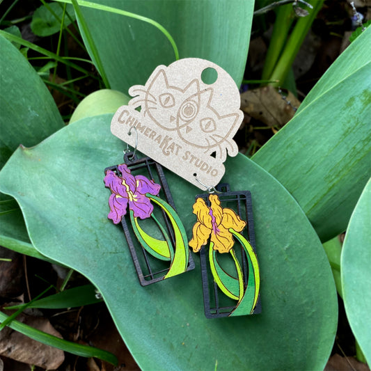 Iris Box Earrings