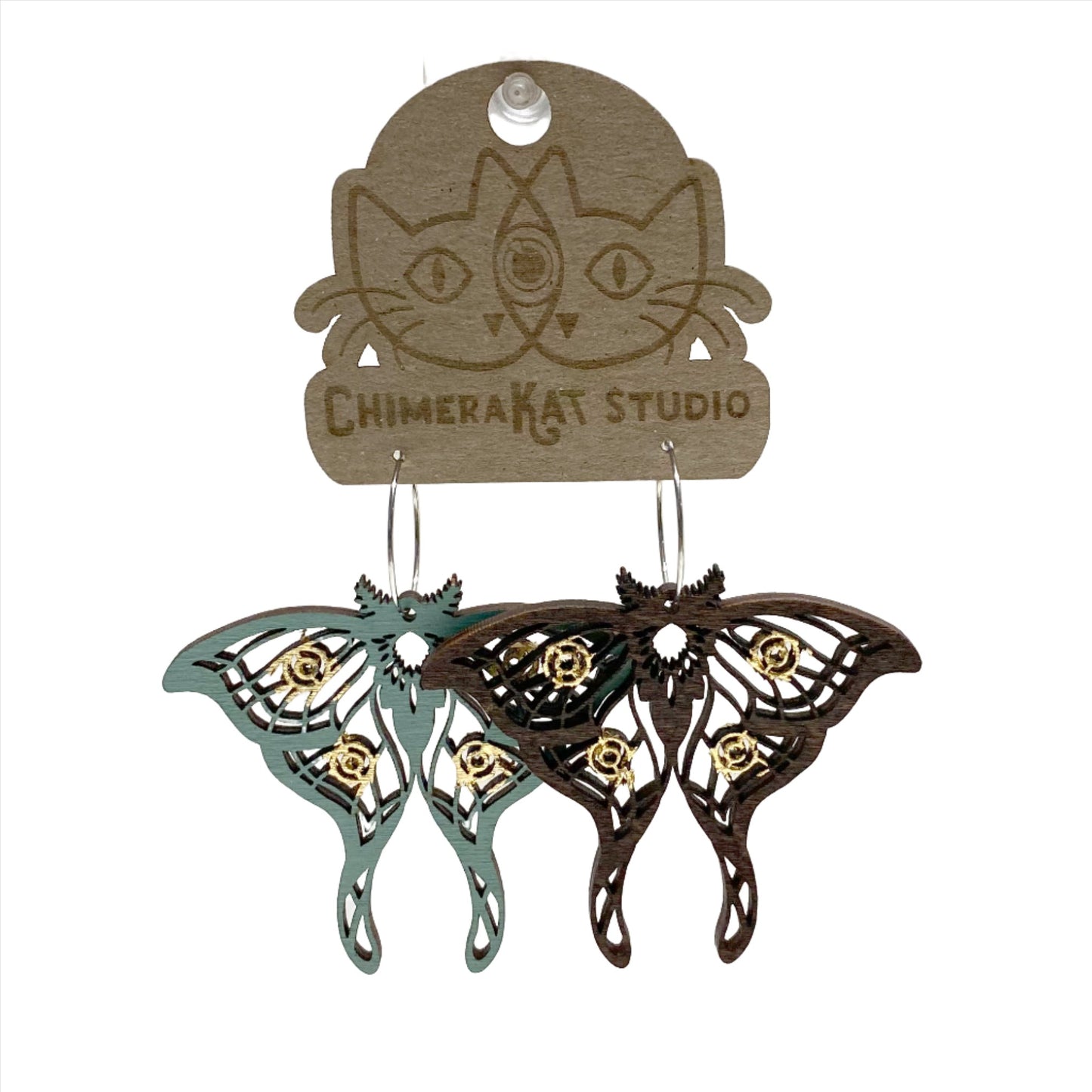 Luna Moth Earrings