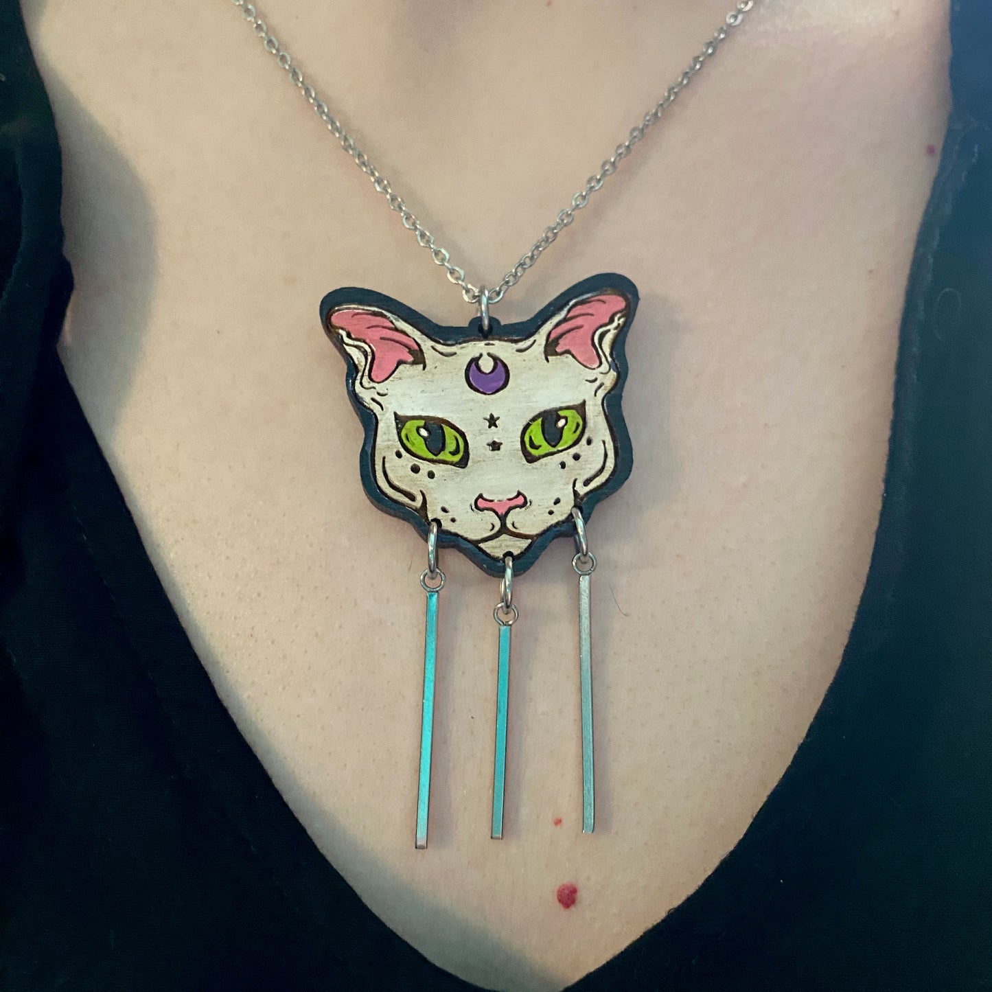 Moon Cat Necklace