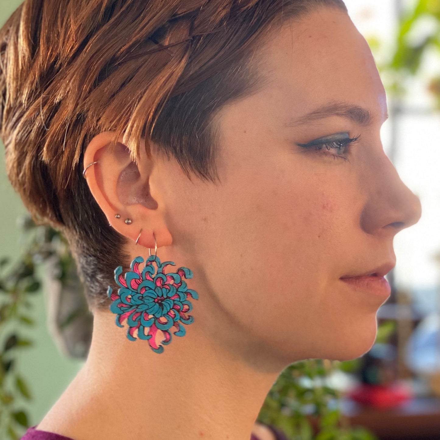 Chrysanthemum Earrings