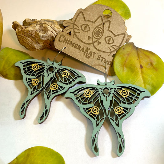 Luna Moth Earrings