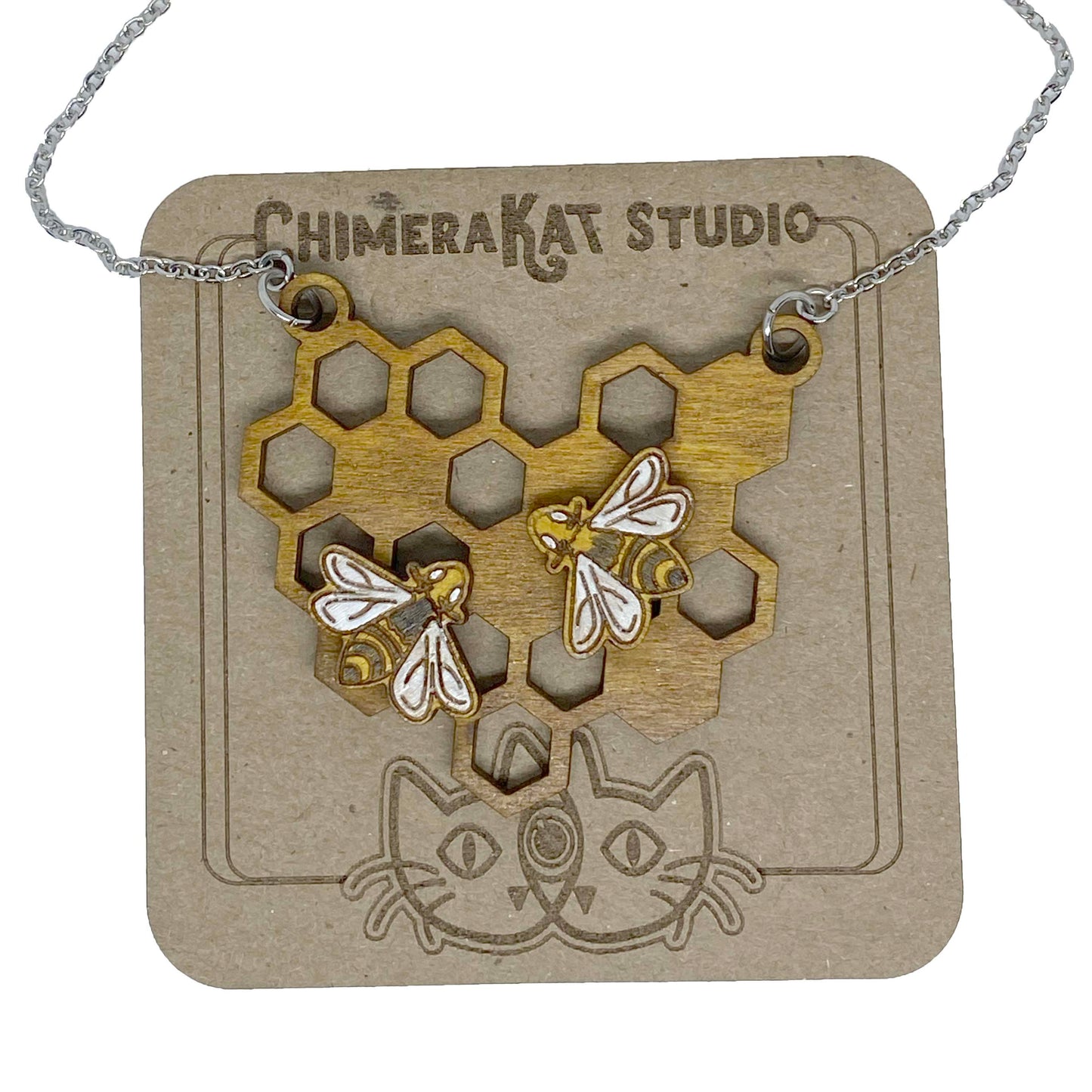 Bee Mine Honeycomb Necklace